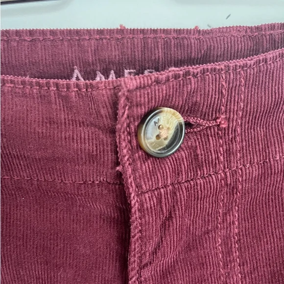 American Eagle Outfitters Burgundy Corduroy Pants - Picture 6 of 15